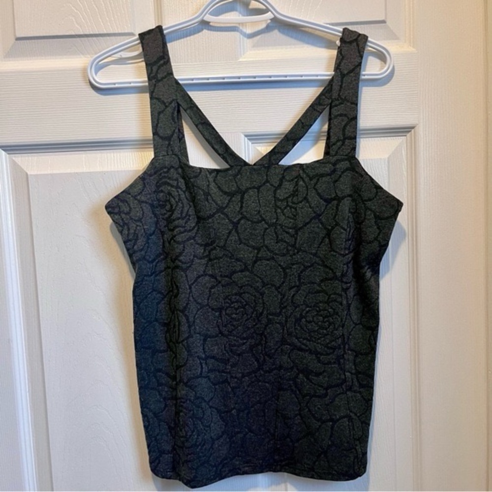 Arianne tank top sleveless gray women medium cami Y2K